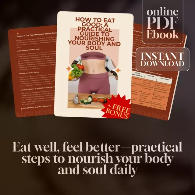 How to Eat Good A Practical Guide to Nourishing Your Body and Soul Digital eBook Nutrition Guide How to Eat Good for Beginners (2) How to Eat Good A Practical Guide to Nourishing Your Body and Soul Digital eBook Nutrition Guide How to Eat Good for Beginners